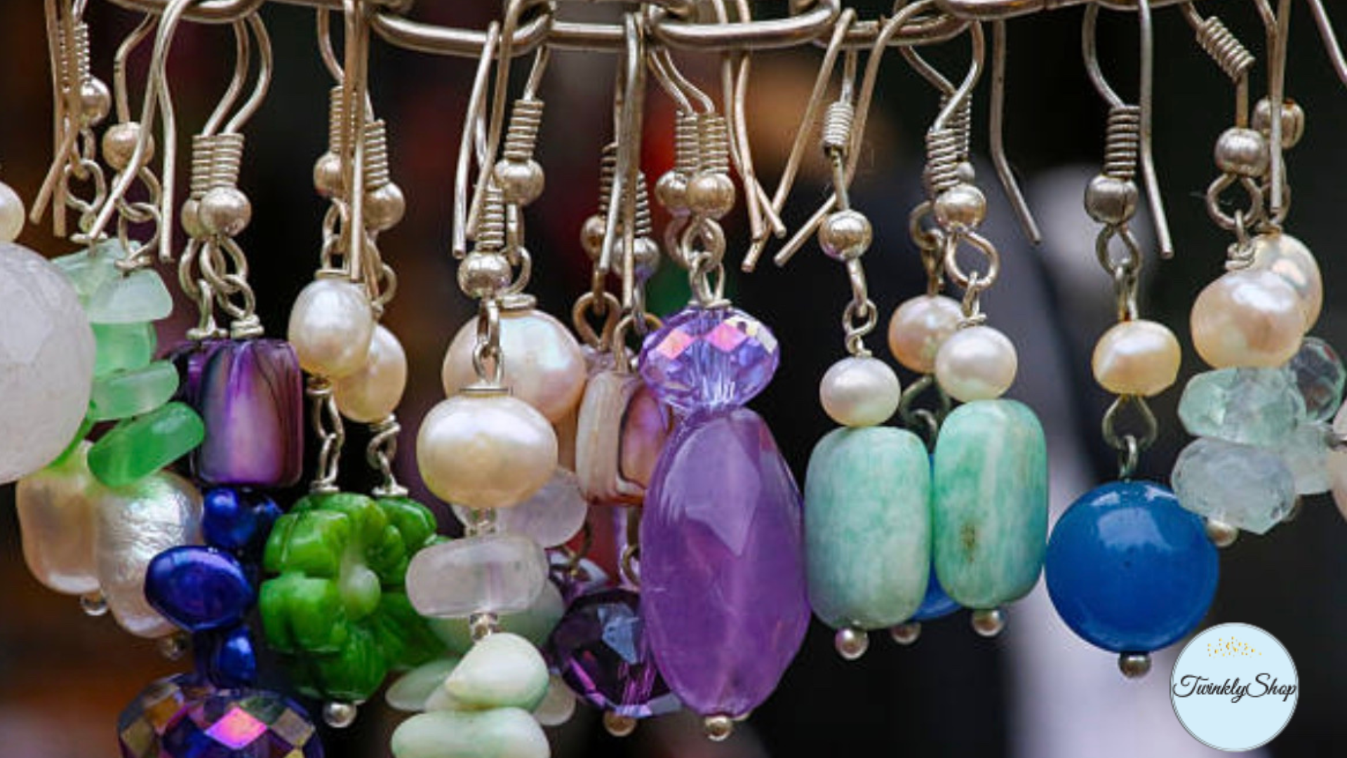 Des boucles d'Oreilles en Pierres Semi-Précieuses Image