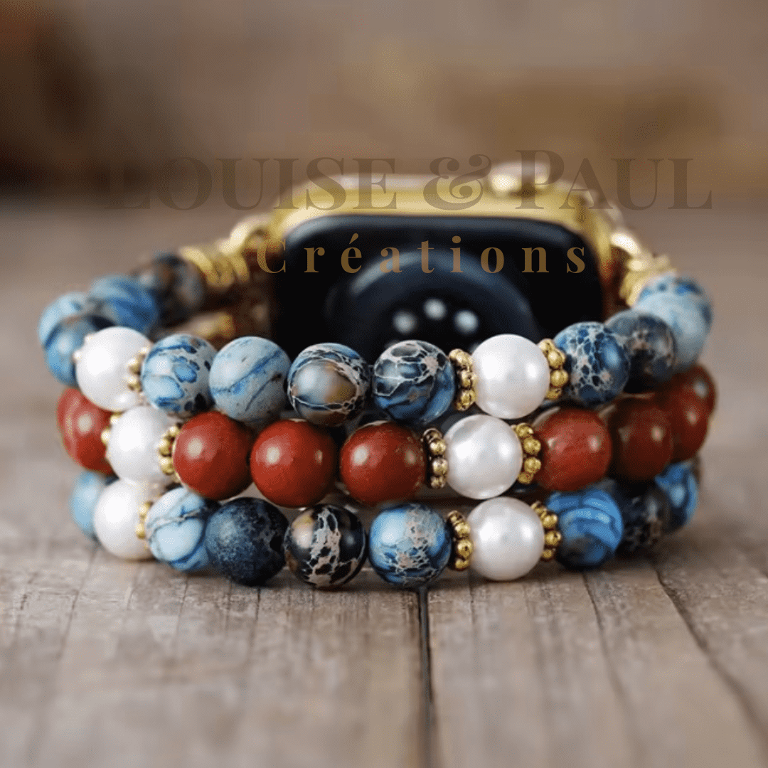 Bracelet Apple Watch Unisexe Jaspe