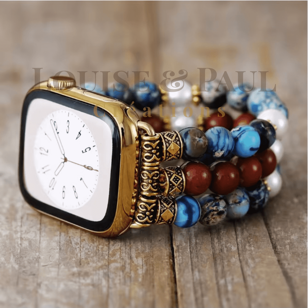 Bracelet Apple Watch Unisexe Jaspe